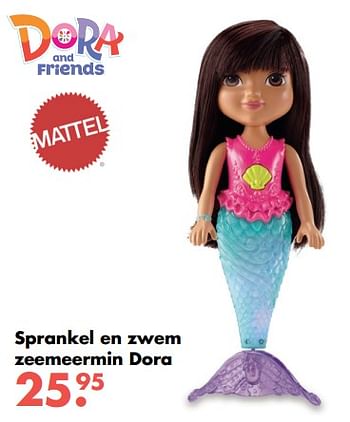 Aanbiedingen Sprankel en zwem zeemeermin dora - Mattel - Geldig van 09/10/2017 tot 06/12/2017 bij Multi Bazar