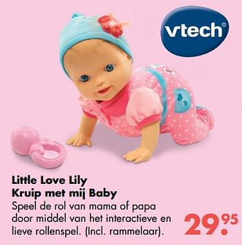 Aanbiedingen Little love lily kruip met mij baby - Vtech - Geldig van 09/10/2017 tot 06/12/2017 bij Multi Bazar