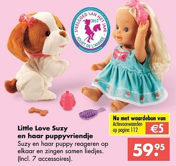 Aanbiedingen Little love suzy en haar puppyvriendje - Vtech - Geldig van 09/10/2017 tot 06/12/2017 bij Multi Bazar