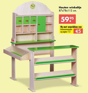 Aanbiedingen Houten winkeltje - Huismerk - Multi Bazar - Geldig van 09/10/2017 tot 06/12/2017 bij Multi Bazar