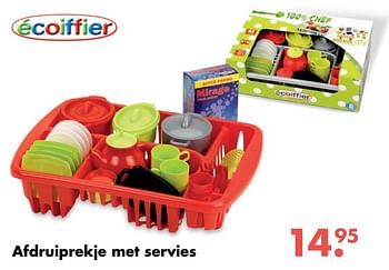 Aanbiedingen Afdruiprekje met servies - Ecoiffier - Geldig van 09/10/2017 tot 06/12/2017 bij Multi Bazar