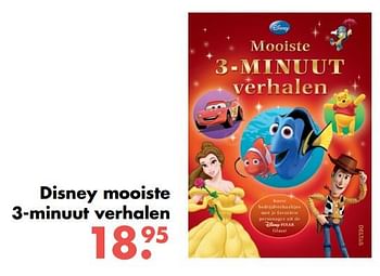 Aanbiedingen Disney mooiste 3-minuut verhalen - Disney - Geldig van 09/10/2017 tot 06/12/2017 bij Multi Bazar