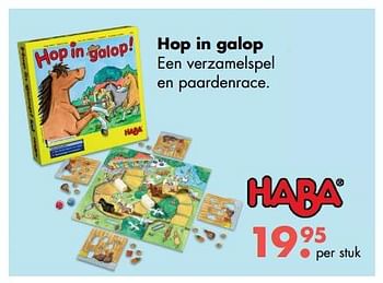 Aanbiedingen Hop in galop - Haba - Geldig van 09/10/2017 tot 06/12/2017 bij Multi Bazar