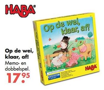 Aanbiedingen Op de wei, klaar, af! - Haba - Geldig van 09/10/2017 tot 06/12/2017 bij Multi Bazar