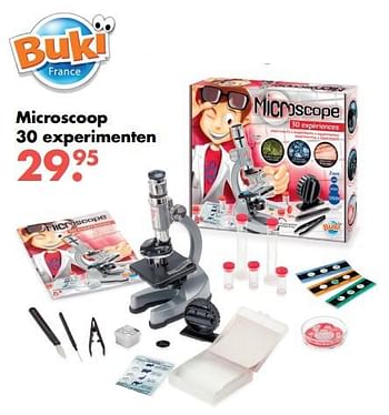 Aanbiedingen Microscoop 30 experimenten - Buki France - Geldig van 09/10/2017 tot 06/12/2017 bij Multi Bazar