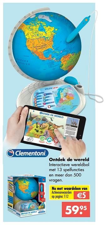 Aanbiedingen Ontdek de wereld - Clementoni - Geldig van 09/10/2017 tot 06/12/2017 bij Multi Bazar