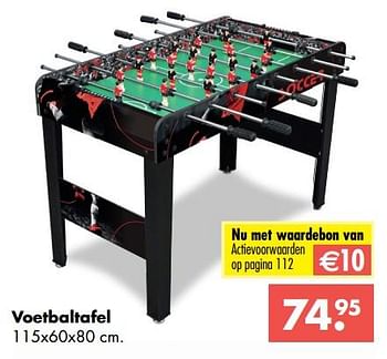 Aanbiedingen Voetbaltafel - Huismerk - Multi Bazar - Geldig van 09/10/2017 tot 06/12/2017 bij Multi Bazar