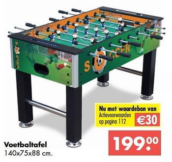 Aanbiedingen Voetbaltafel - Huismerk - Multi Bazar - Geldig van 09/10/2017 tot 06/12/2017 bij Multi Bazar