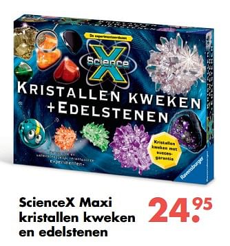 Aanbiedingen Sciencex maxi kristallen kweken en edelstenen - Ravensburger - Geldig van 09/10/2017 tot 06/12/2017 bij Multi Bazar