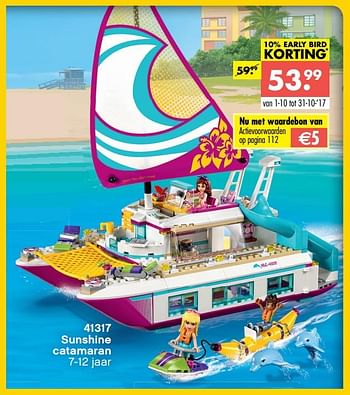 Aanbiedingen Sunshine catamaran - Lego - Geldig van 09/10/2017 tot 06/12/2017 bij Multi Bazar