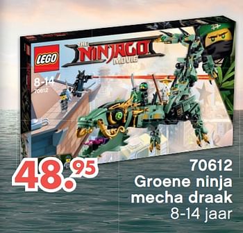 Aanbiedingen Groene ninja mecha draak - Lego - Geldig van 09/10/2017 tot 06/12/2017 bij Multi Bazar