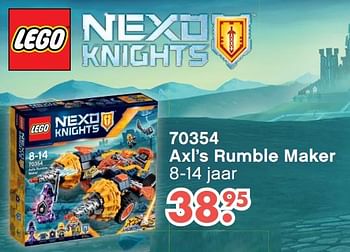 Aanbiedingen Axl`s rumble maker - Lego - Geldig van 09/10/2017 tot 06/12/2017 bij Multi Bazar