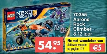 Aanbiedingen Aarons rock climber - Lego - Geldig van 09/10/2017 tot 06/12/2017 bij Multi Bazar