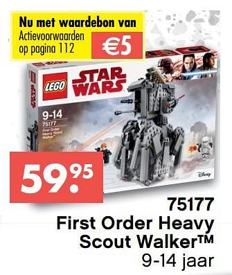 Aanbiedingen First order heavy scout walker - Lego - Geldig van 09/10/2017 tot 06/12/2017 bij Multi Bazar