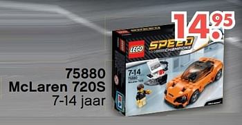 Aanbiedingen Mclaren 720s - Lego - Geldig van 09/10/2017 tot 06/12/2017 bij Multi Bazar