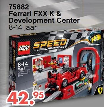 Aanbiedingen Ferrari fxx k + development center - Lego - Geldig van 09/10/2017 tot 06/12/2017 bij Multi Bazar