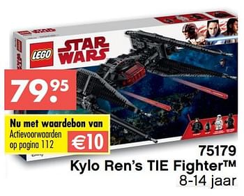 Aanbiedingen Kylo ren`s tie fighter - Lego - Geldig van 09/10/2017 tot 06/12/2017 bij Multi Bazar