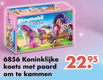 Aanbiedingen Koninklijke koets met paard om te kammen - Playmobil - Geldig van 09/10/2017 tot 06/12/2017 bij Multi Bazar