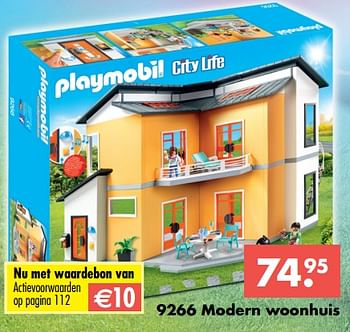 Aanbiedingen Modern woonhuis - Playmobil - Geldig van 09/10/2017 tot 06/12/2017 bij Multi Bazar