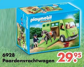 Aanbiedingen Paardenvrachtwagen - Playmobil - Geldig van 09/10/2017 tot 06/12/2017 bij Multi Bazar