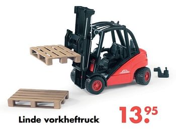 Aanbiedingen Linde vorkheftruck - Bruder - Geldig van 09/10/2017 tot 06/12/2017 bij Multi Bazar