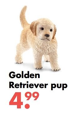 Aanbiedingen Golden retriever pup - Schleich - Geldig van 09/10/2017 tot 06/12/2017 bij Multi Bazar