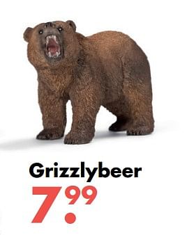 Aanbiedingen Grizzlybeer - Schleich - Geldig van 09/10/2017 tot 06/12/2017 bij Multi Bazar