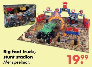 Aanbiedingen Big foot truck, stunt stadion - Huismerk - Multi Bazar - Geldig van 09/10/2017 tot 06/12/2017 bij Multi Bazar