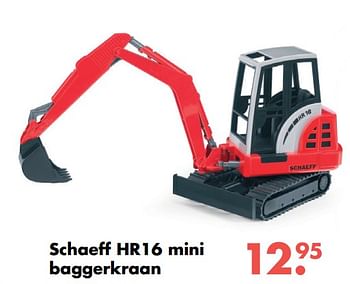 Aanbiedingen Schaeff hr16 mini baggerkraan - Bruder - Geldig van 09/10/2017 tot 06/12/2017 bij Multi Bazar