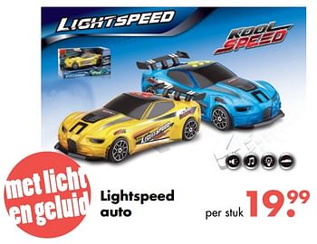 Aanbiedingen Lightspeed auto - Huismerk - Multi Bazar - Geldig van 09/10/2017 tot 06/12/2017 bij Multi Bazar