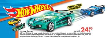 Aanbiedingen Hyper racer - Hot Wheels - Geldig van 09/10/2017 tot 06/12/2017 bij Multi Bazar