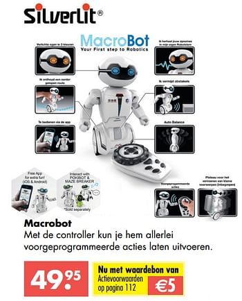 Aanbiedingen Macrobot - Silverlit - Geldig van 09/10/2017 tot 06/12/2017 bij Multi Bazar