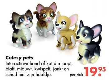 Aanbiedingen Cutesy pets - Silverlit - Geldig van 09/10/2017 tot 06/12/2017 bij Multi Bazar