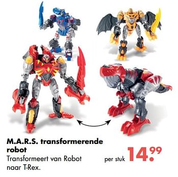 Aanbiedingen M.a.r.s transformerende robot - Huismerk - Multi Bazar - Geldig van 09/10/2017 tot 06/12/2017 bij Multi Bazar