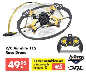 Aanbiedingen R-c air elite 115 race drone - Nikko - Geldig van 09/10/2017 tot 06/12/2017 bij Multi Bazar