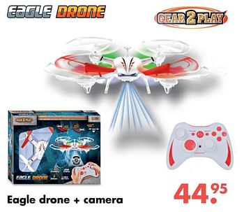 Aanbiedingen Eagle drone + camera - Gear2Play - Geldig van 09/10/2017 tot 06/12/2017 bij Multi Bazar