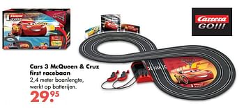 Aanbiedingen Cars 3 mcqueen + cruz first racebaan - Cars - Geldig van 09/10/2017 tot 06/12/2017 bij Multi Bazar