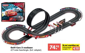 Aanbiedingen Go cars 3 racebaan - Cars - Geldig van 09/10/2017 tot 06/12/2017 bij Multi Bazar