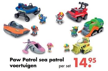 Aanbiedingen Paw patrol sea patrol voertuigen - PAW  PATROL - Geldig van 09/10/2017 tot 06/12/2017 bij Multi Bazar