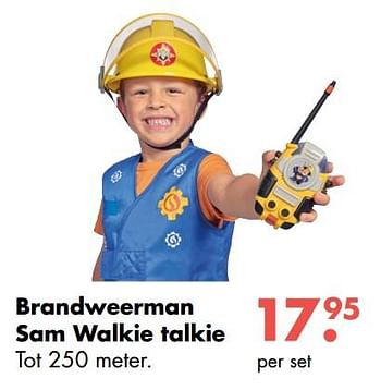 Aanbiedingen Brandweerman sam walkie talkie - remote_pf_nl.BRANDweerman Sam - Geldig van 09/10/2017 tot 06/12/2017 bij Multi Bazar