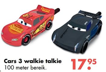 Aanbiedingen Cars 3 walkie talkie - Cars - Geldig van 09/10/2017 tot 06/12/2017 bij Multi Bazar