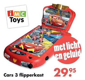 Aanbiedingen Cars 3 flipperkast - IMC Toys - Geldig van 09/10/2017 tot 06/12/2017 bij Multi Bazar