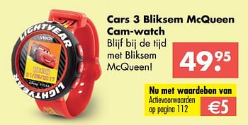 Aanbiedingen Cars 3 bliksem mcqueen cam-watch - Cars - Geldig van 09/10/2017 tot 06/12/2017 bij Multi Bazar