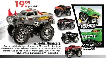 Aanbiedingen Wheelie monsters - Huismerk - Multi Bazar - Geldig van 09/10/2017 tot 06/12/2017 bij Multi Bazar