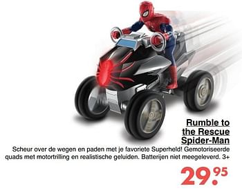 Aanbiedingen Rumble to the rescue spider-man - Marvel - Geldig van 09/10/2017 tot 06/12/2017 bij Multi Bazar