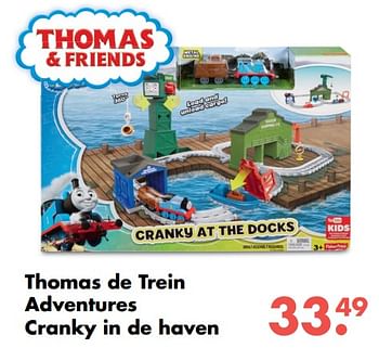 Aanbiedingen Thomas de trein adventures cranky in de haven - Thomas &amp; Friends - Geldig van 09/10/2017 tot 06/12/2017 bij Multi Bazar