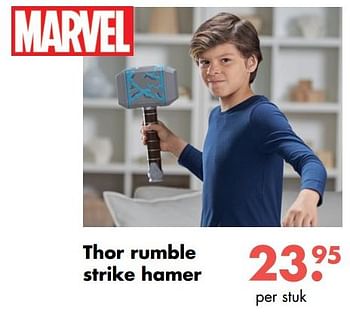 Aanbiedingen Thor rumble strike hamer - Marvel - Geldig van 09/10/2017 tot 06/12/2017 bij Multi Bazar