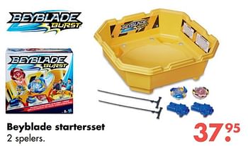 Aanbiedingen Beyblade startersset - Beyblade - Geldig van 09/10/2017 tot 06/12/2017 bij Multi Bazar