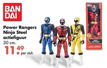 Aanbiedingen Power rangers ninja steel actiefiguur - Power Rangers - Geldig van 09/10/2017 tot 06/12/2017 bij Multi Bazar