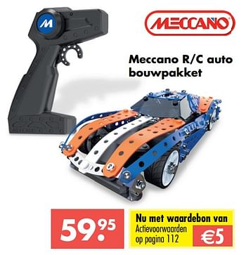 Aanbiedingen Meccano r-c auto bouwpakket - Meccano - Geldig van 09/10/2017 tot 06/12/2017 bij Multi Bazar